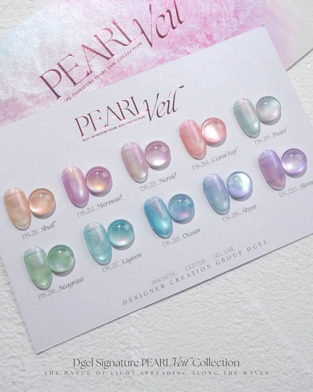 DGEL Signature Pearl veil 10pc collection - Pearl magnet gel