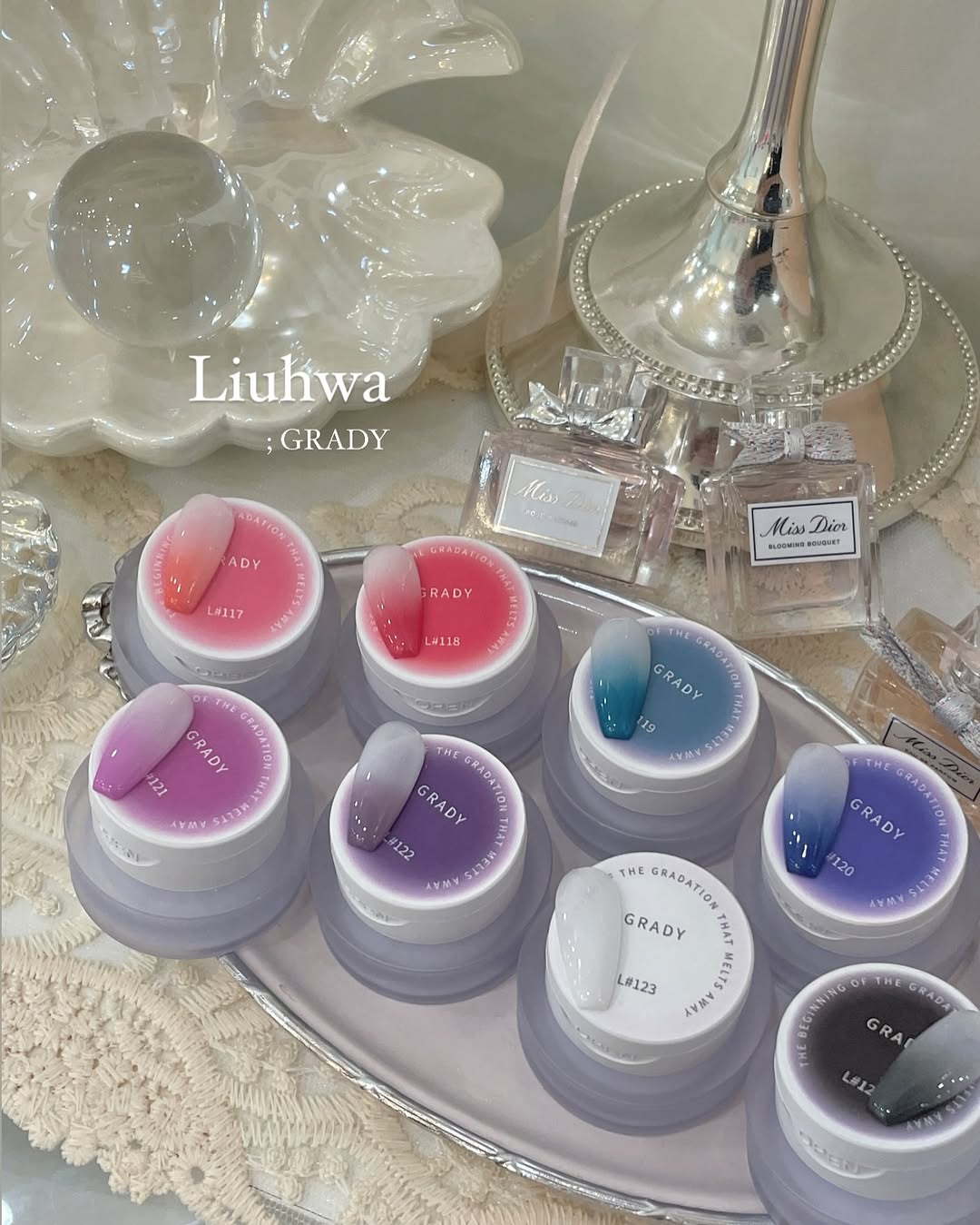 LIUHWA Grady 8pc collection + Sponge set - Pat pat gels