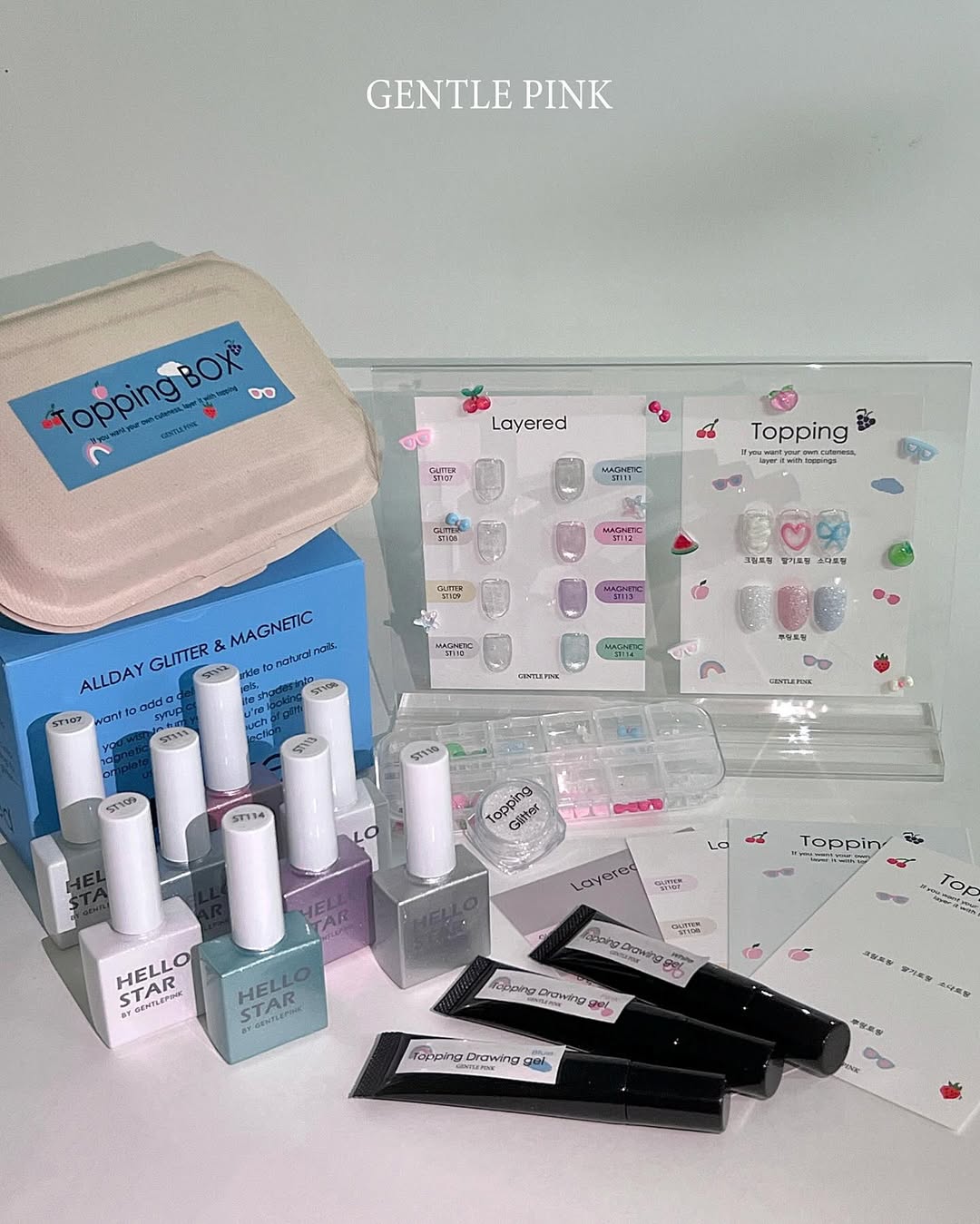 GENTLE PINK Layered & Topping 8pc collection + 5 FREE GIFTS