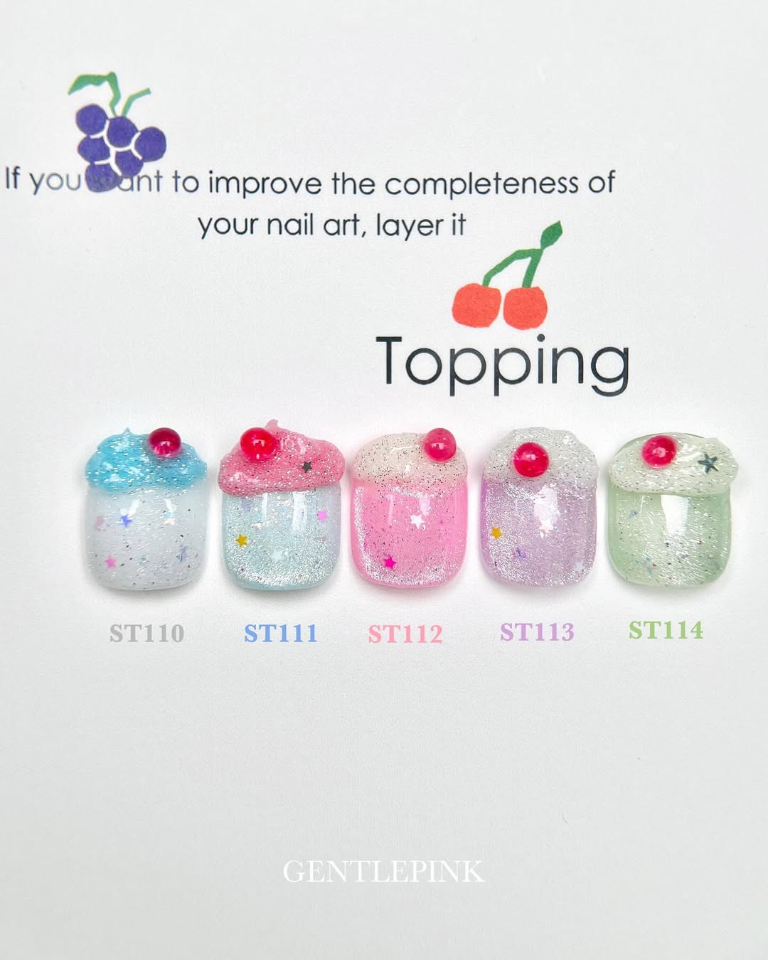 GENTLE PINK Layered & Topping 8pc collection + 5 FREE GIFTS