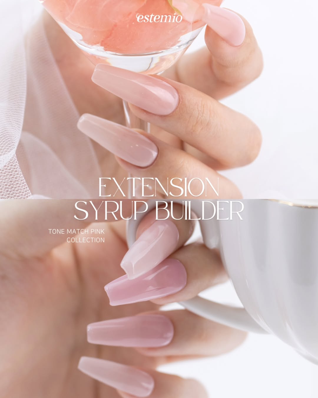 ESTEMIO Tone match pink - colour builder gel