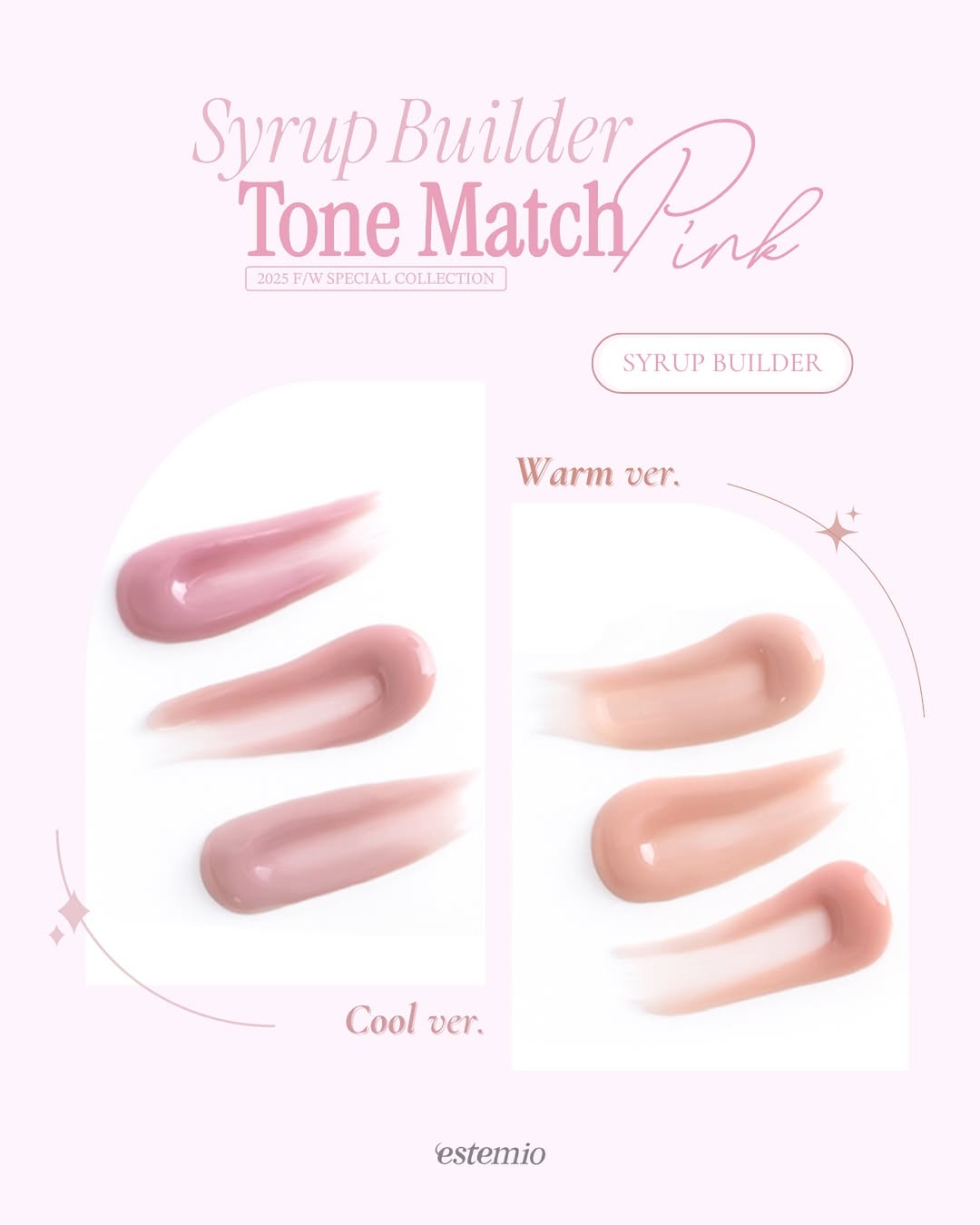 ESTEMIO Tone match pink - colour builder gel