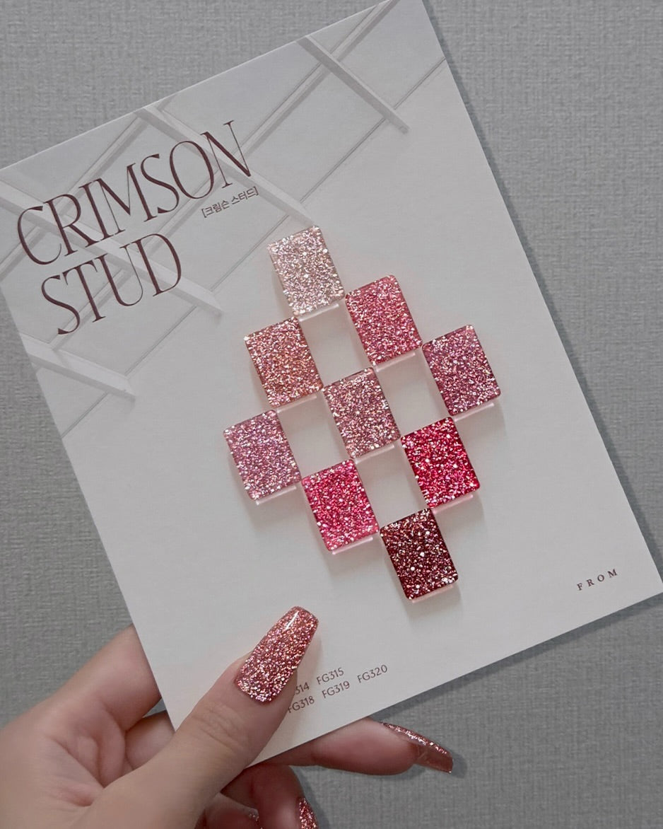 FROM THE NAIL Crimson stud