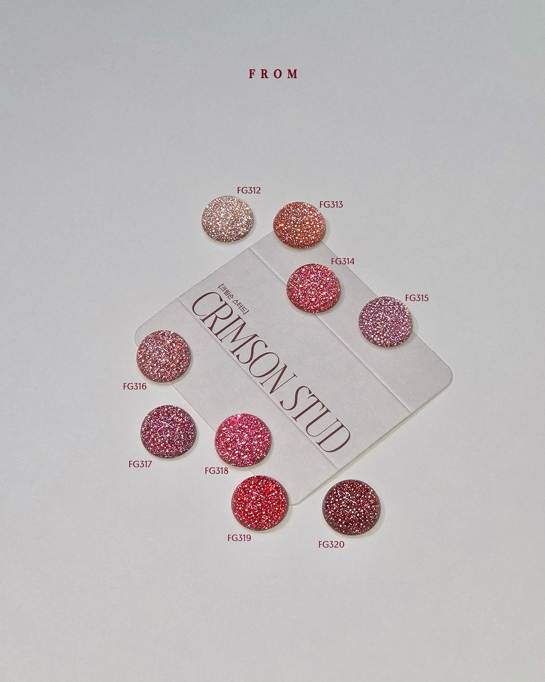 FROM THE NAIL Crimson stud