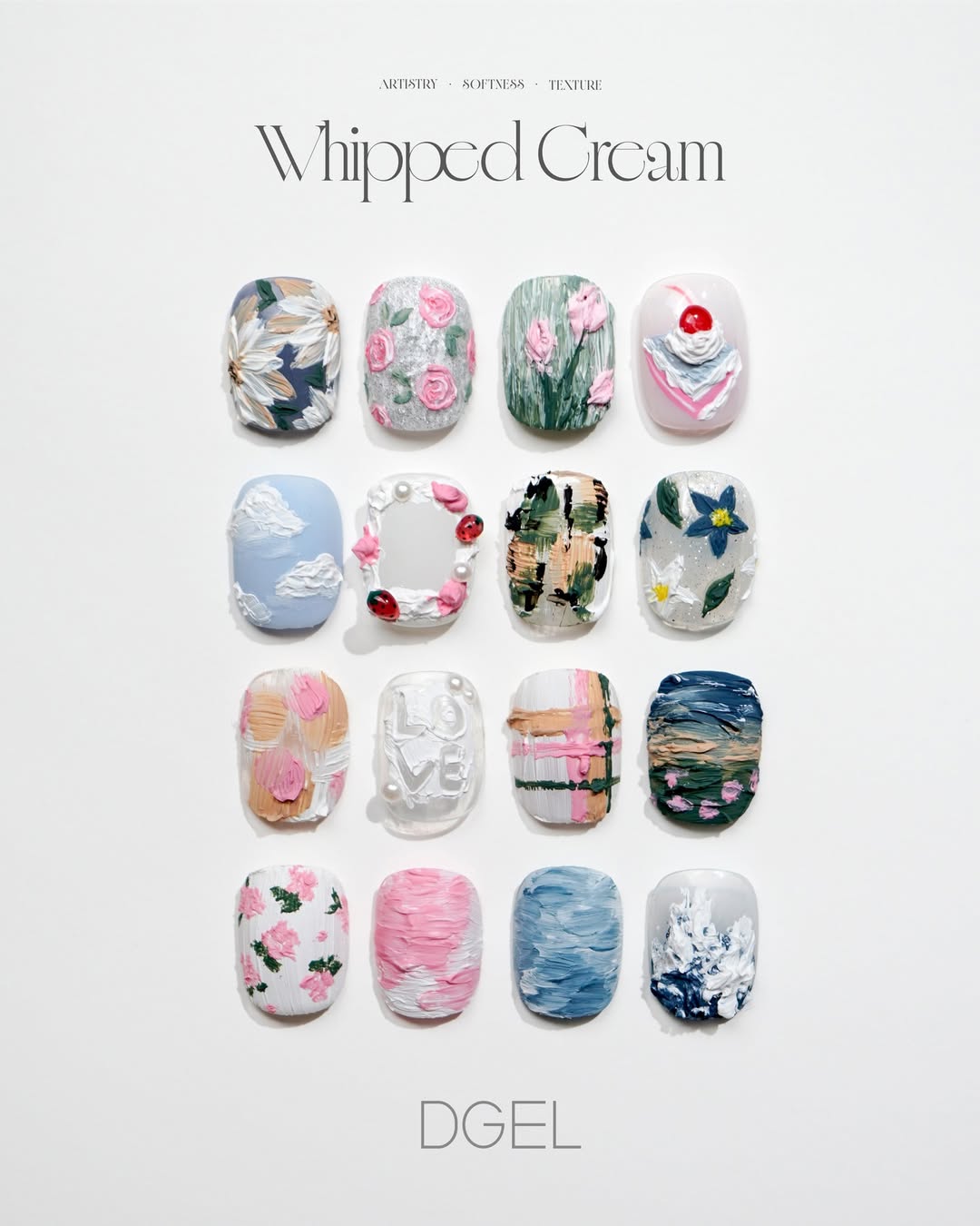 DGEL Whipped cream 6pc collection - texture gel