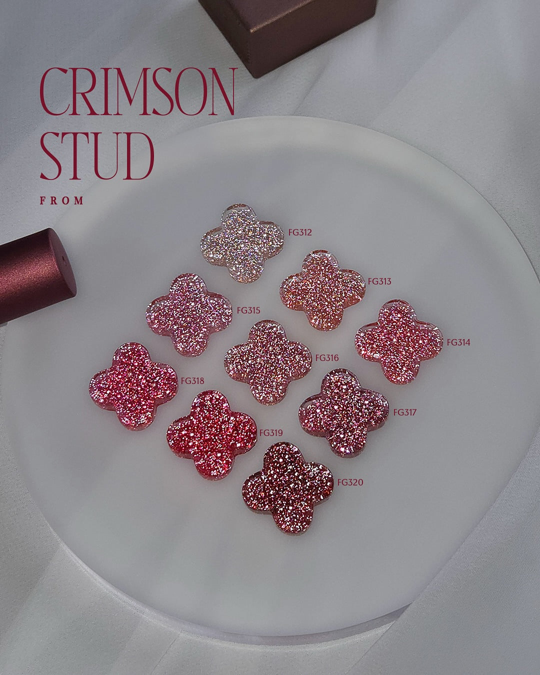 FROM THE NAIL Crimson stud