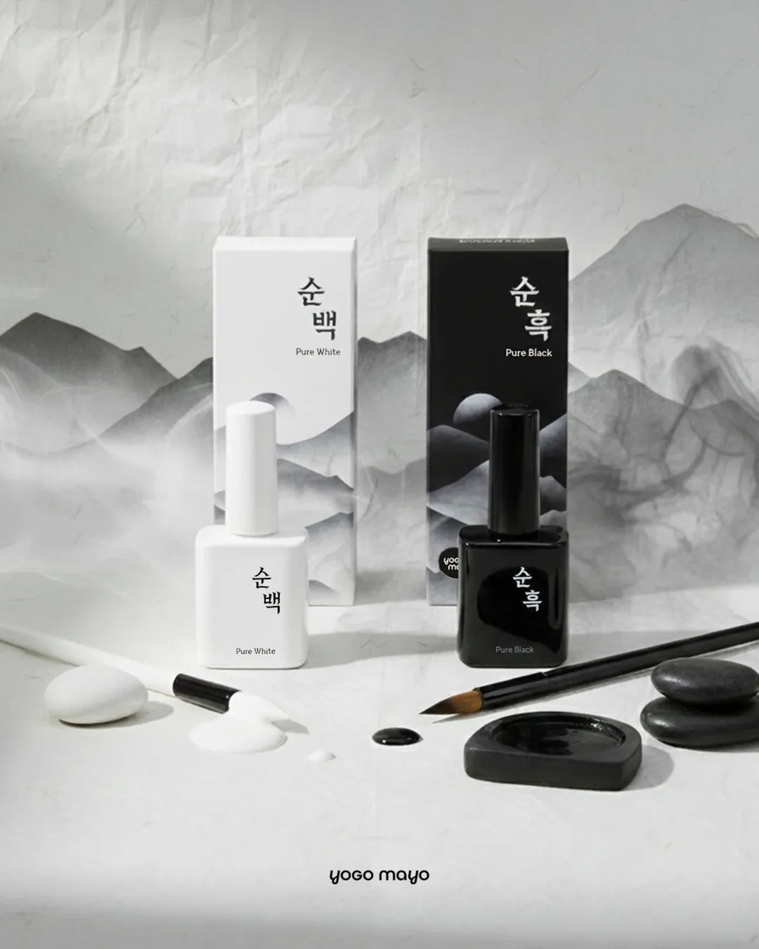 YOGO MAYO Pure black & Pure white