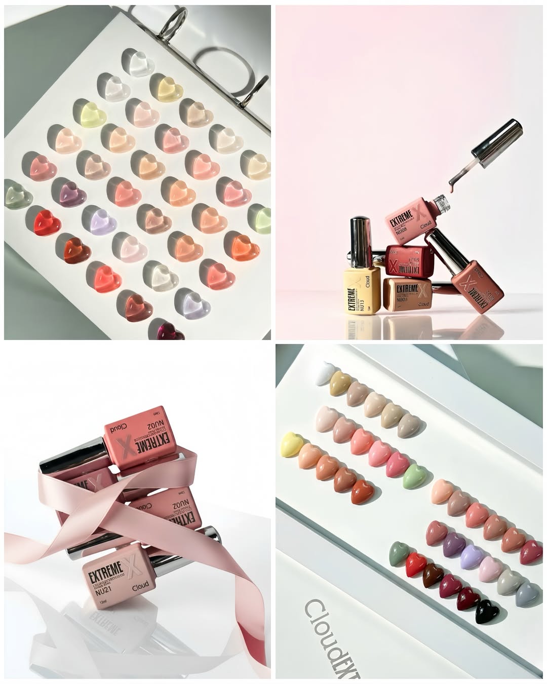 CLOUD EXTREME Romantic nudi - Colour + builder + extension hybrid gel | 36 colours