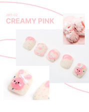 JELLO JELLO Zig Zag 3D Gel MINI (No-wipe) - Creamy 5pc set