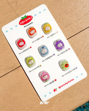 RORO Mr. Tomato 8pc collection - Ink + Glitter gel