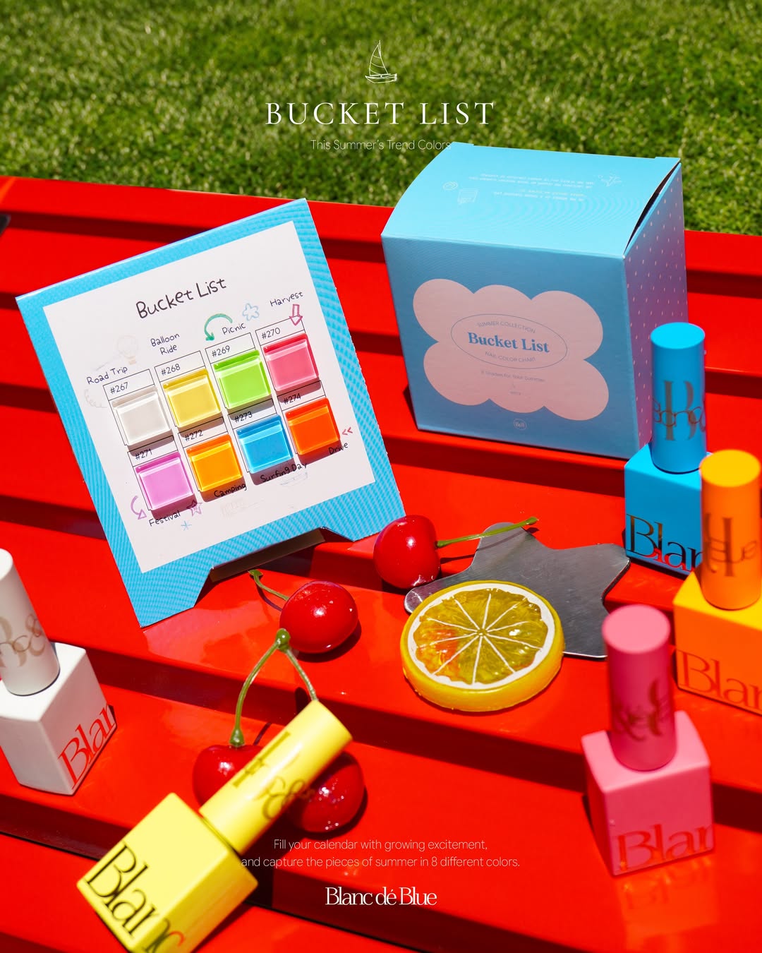 BLANC DE BLUE Bucket list