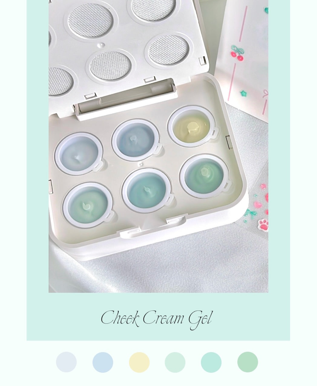 NAILBAYO Cheek cream gel set - Mint ver.