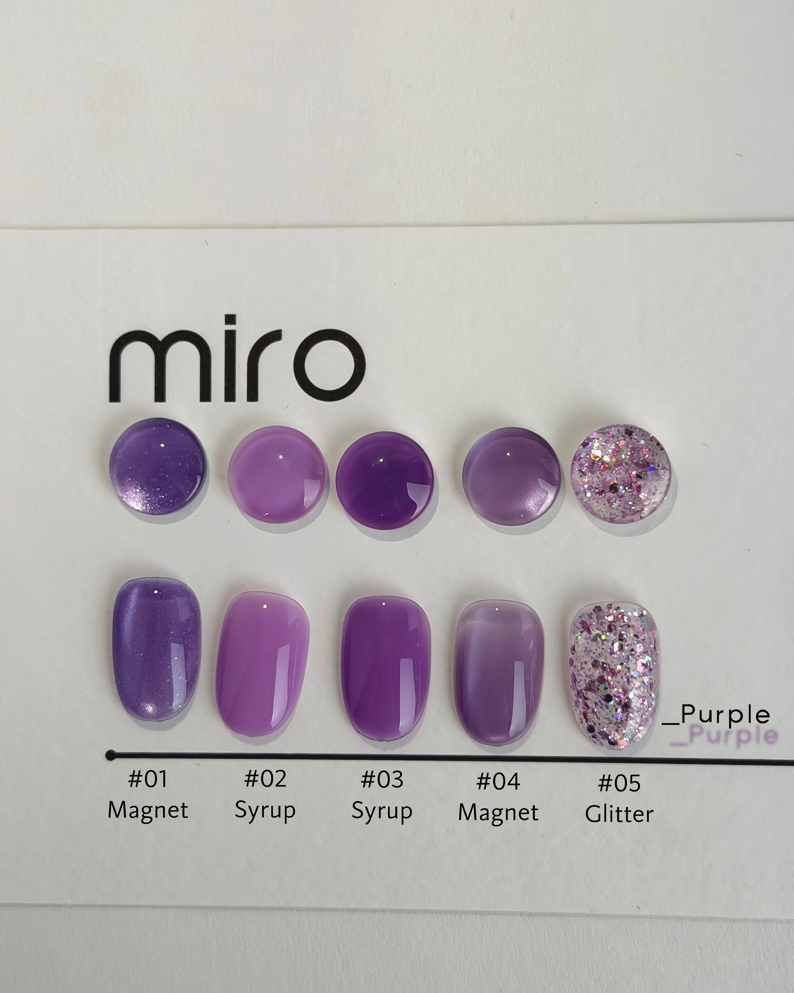 MIRO Purple - Magnetic + Syrup + Glitter