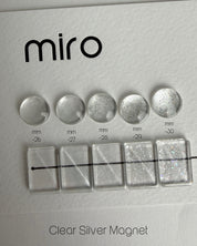 MIRO Clear silver magnetic gel - 5 colours