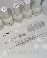 MIRO Clear silver magnetic gel - 5 colours