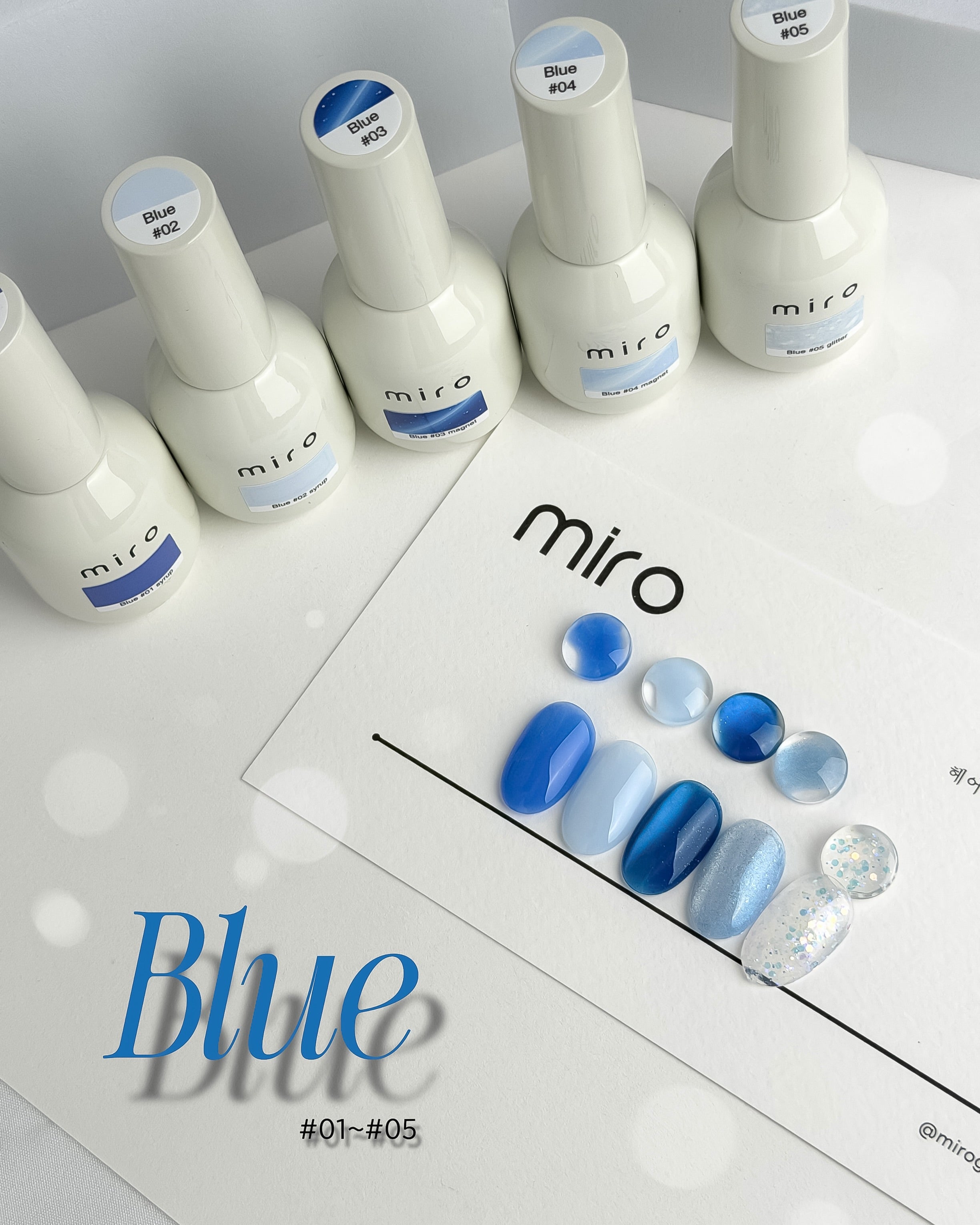 MIRO Blue - Magnetic + Syrup + Glitter