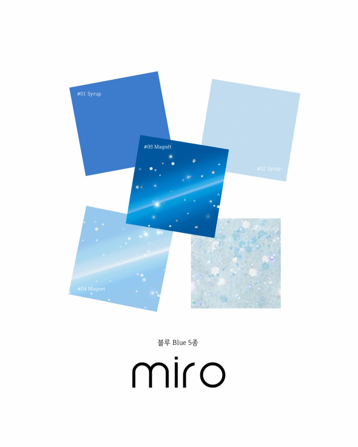MIRO Blue - Magnetic + Syrup + Glitter