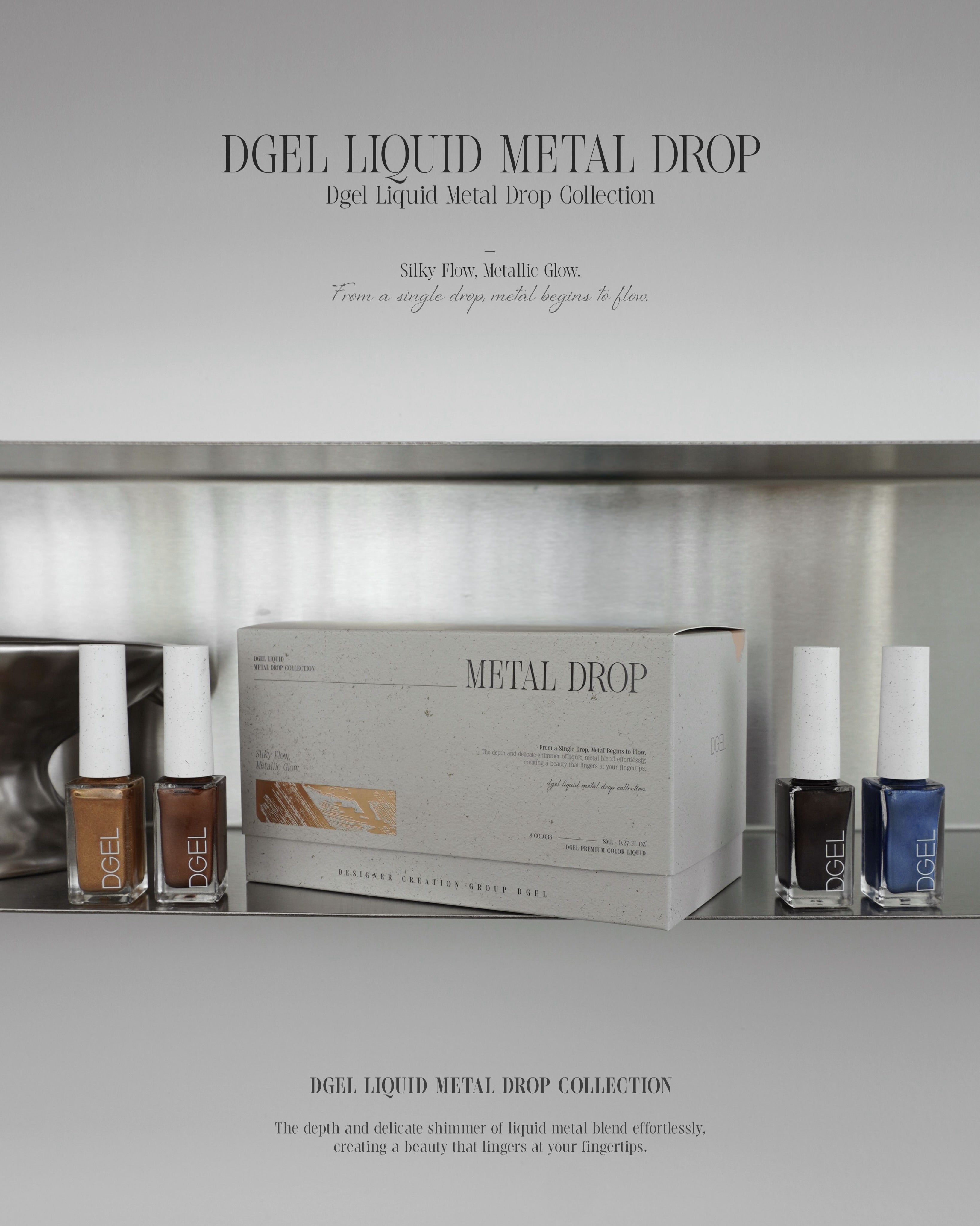 DGEL Liquid - Metal drop ink tint 8pc collection