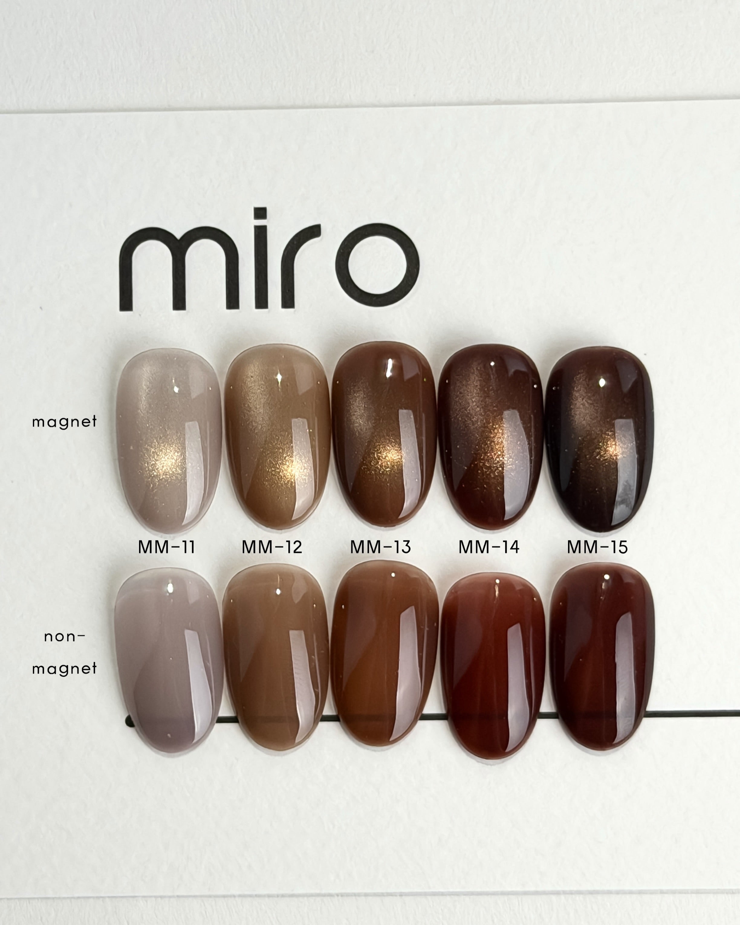 MIRO Warm brown magnetic gel - 5 colours