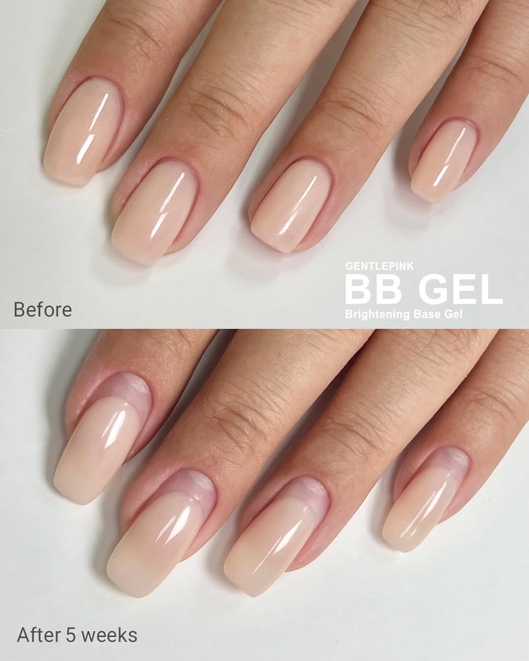 GENTLE PINK BB gel - colour & base gel in 1