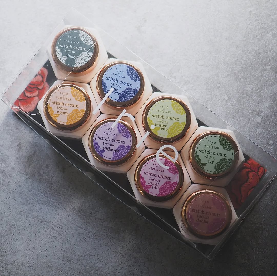 IRIE x TSUKILAND Stich cream 8pc collection - texture gel