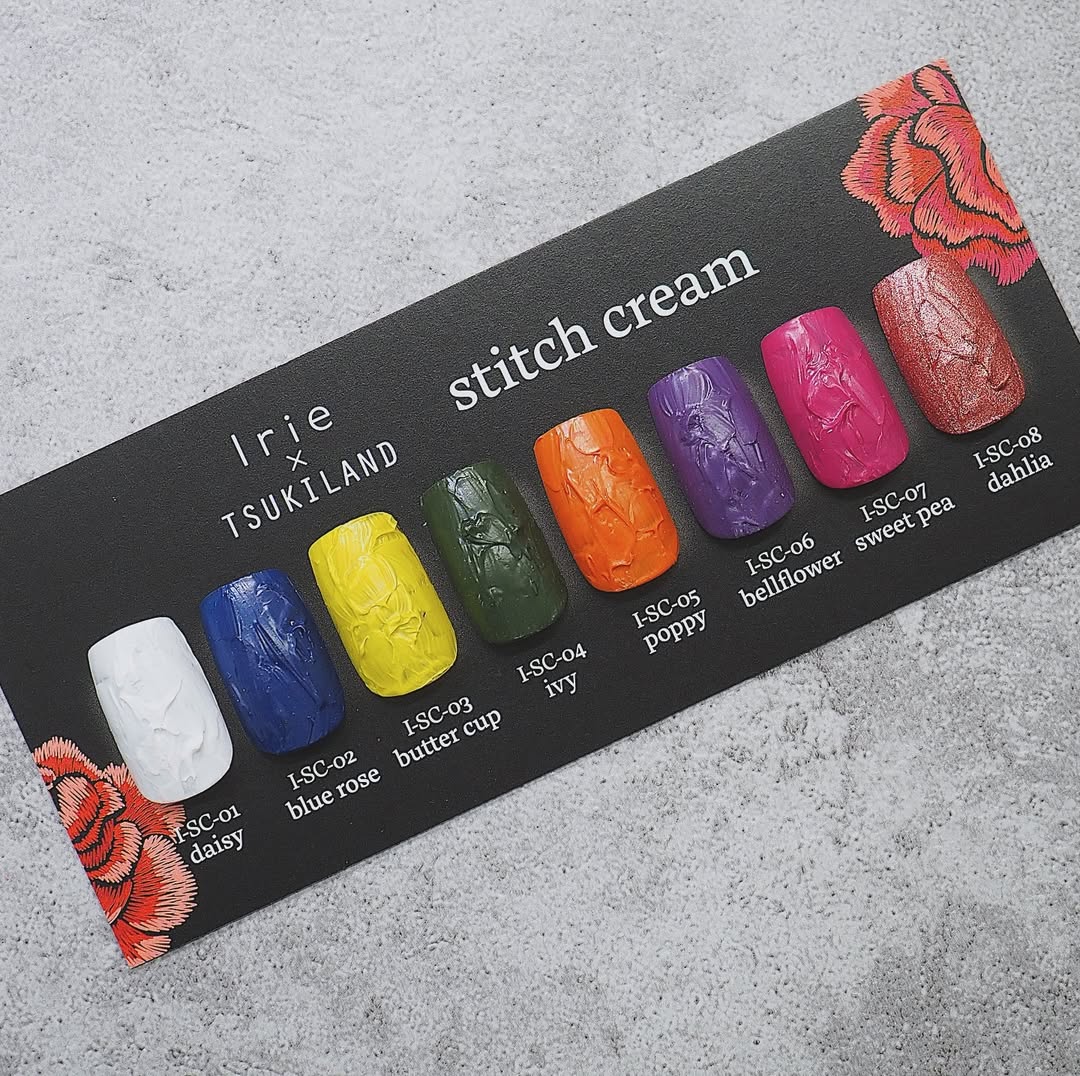 IRIE x TSUKILAND Stich cream 8pc collection - texture gel