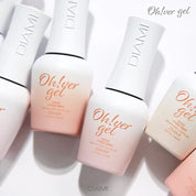 DIAMI Oh!ver gel 5pc collecton (colour builder gel) + Display rack gift