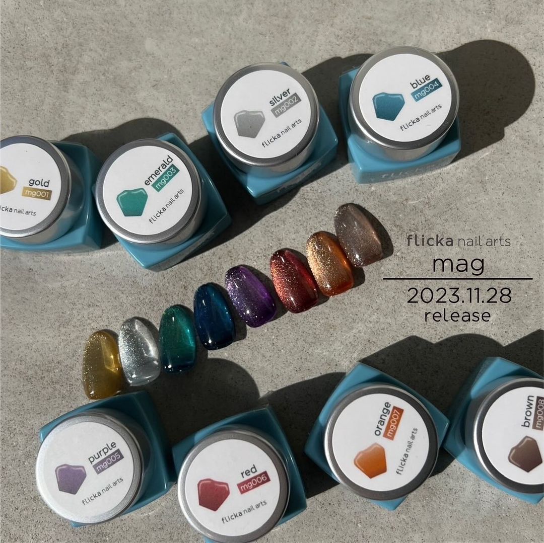 FLICKA Mag gel - 8 magnetic colours Mg001-008