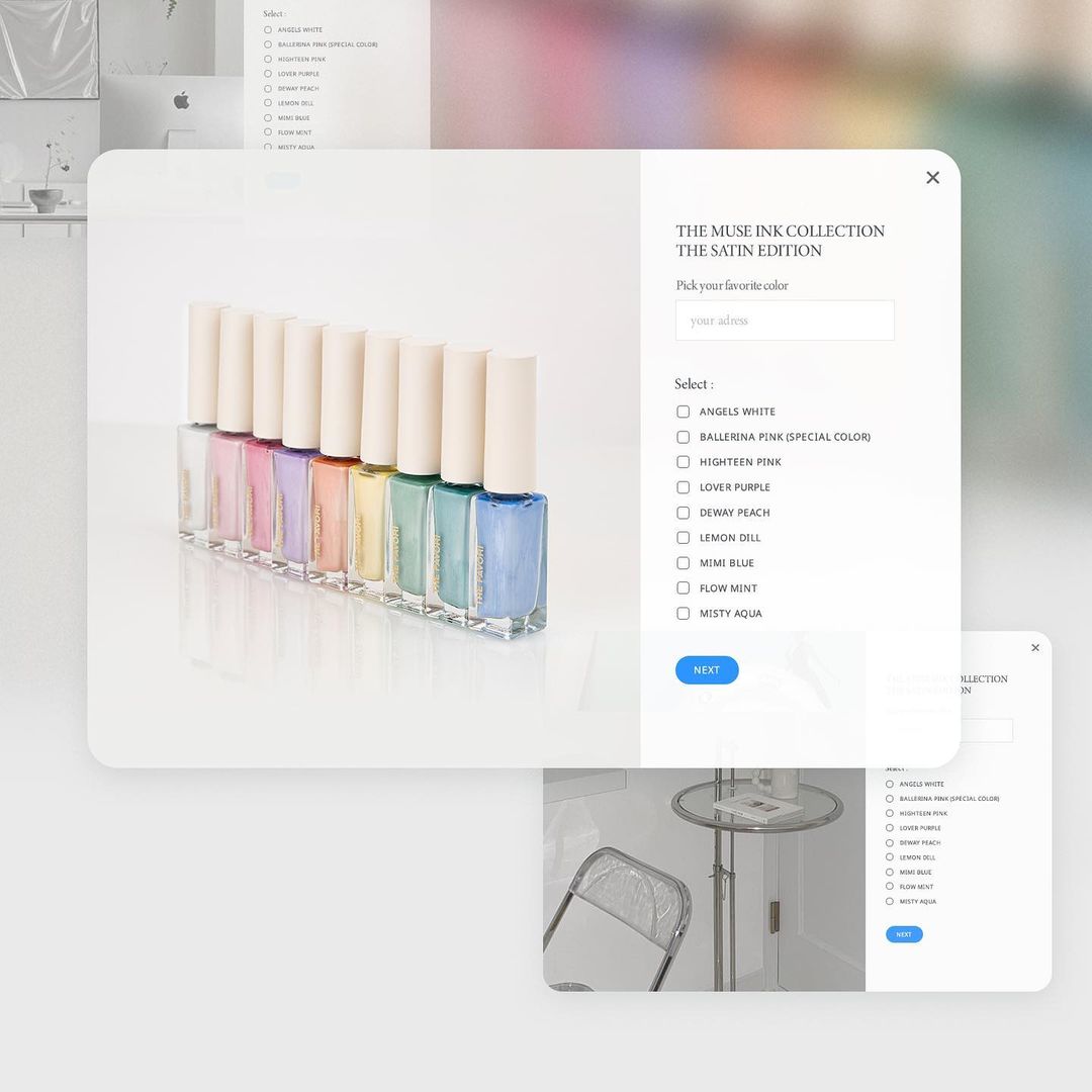 The Favori Muse Ink Satin Gel | Korean Nail Art Supplies Australia