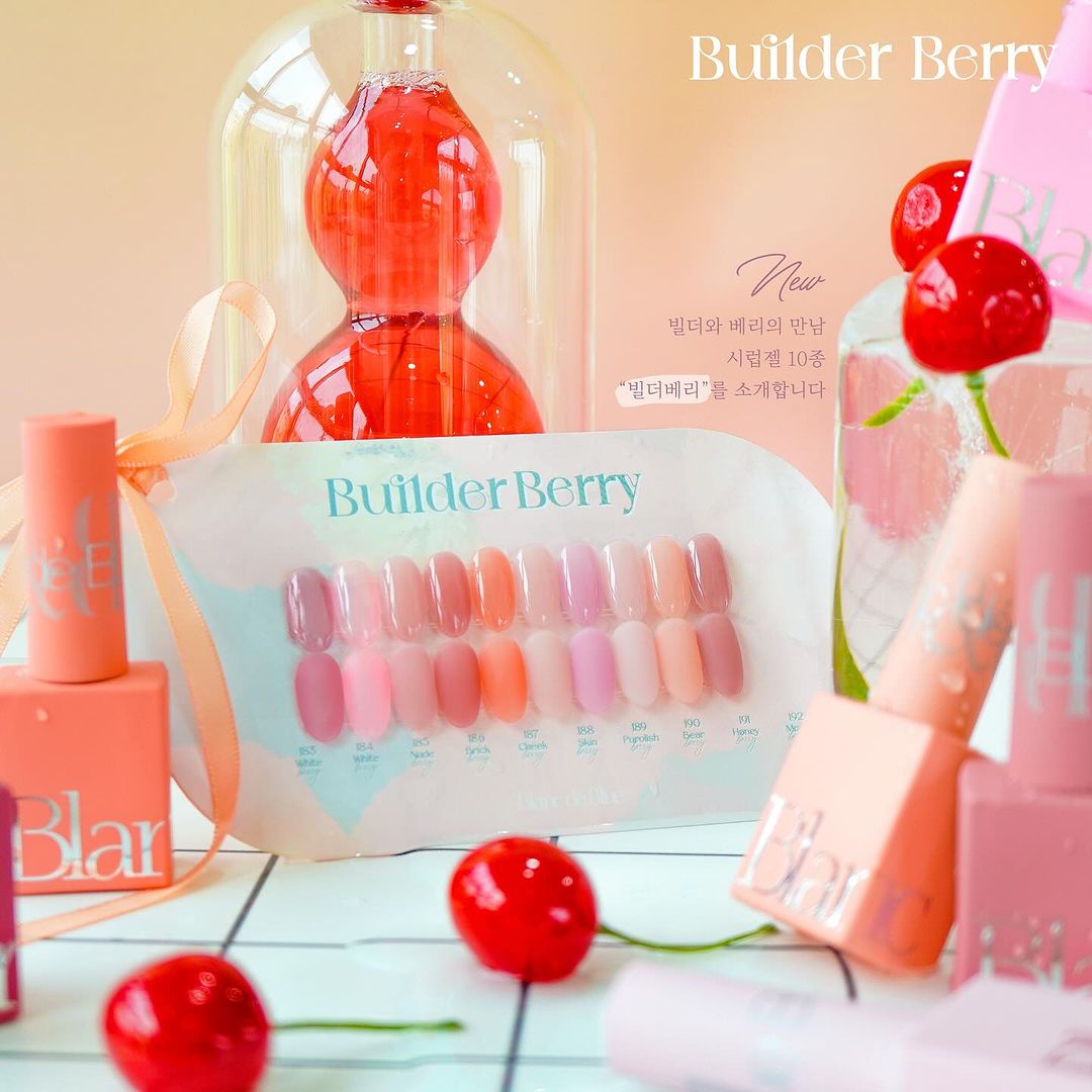 BLANC DE BLUE Builder Berry | Non wipe Colour builder gel - individual ...