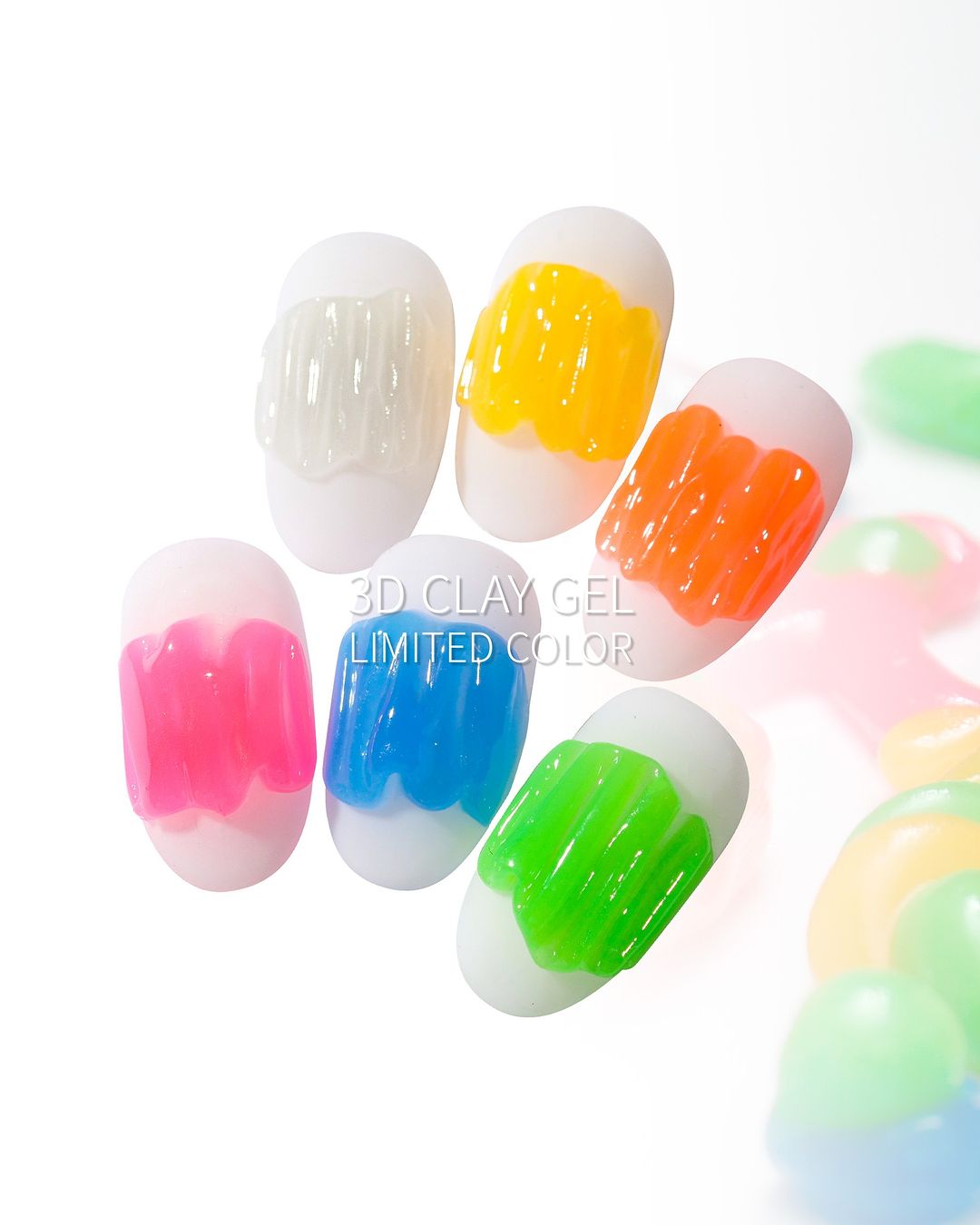 EMENA 3D Clay gel Glow in the dark edition - 6 colours