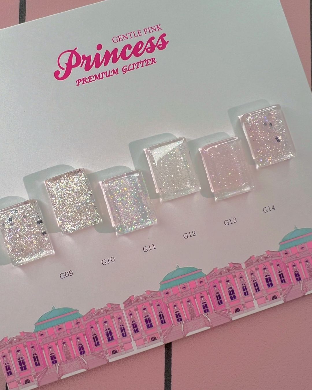 GENTLE PINK Princess - Premium glitter 6pc collection