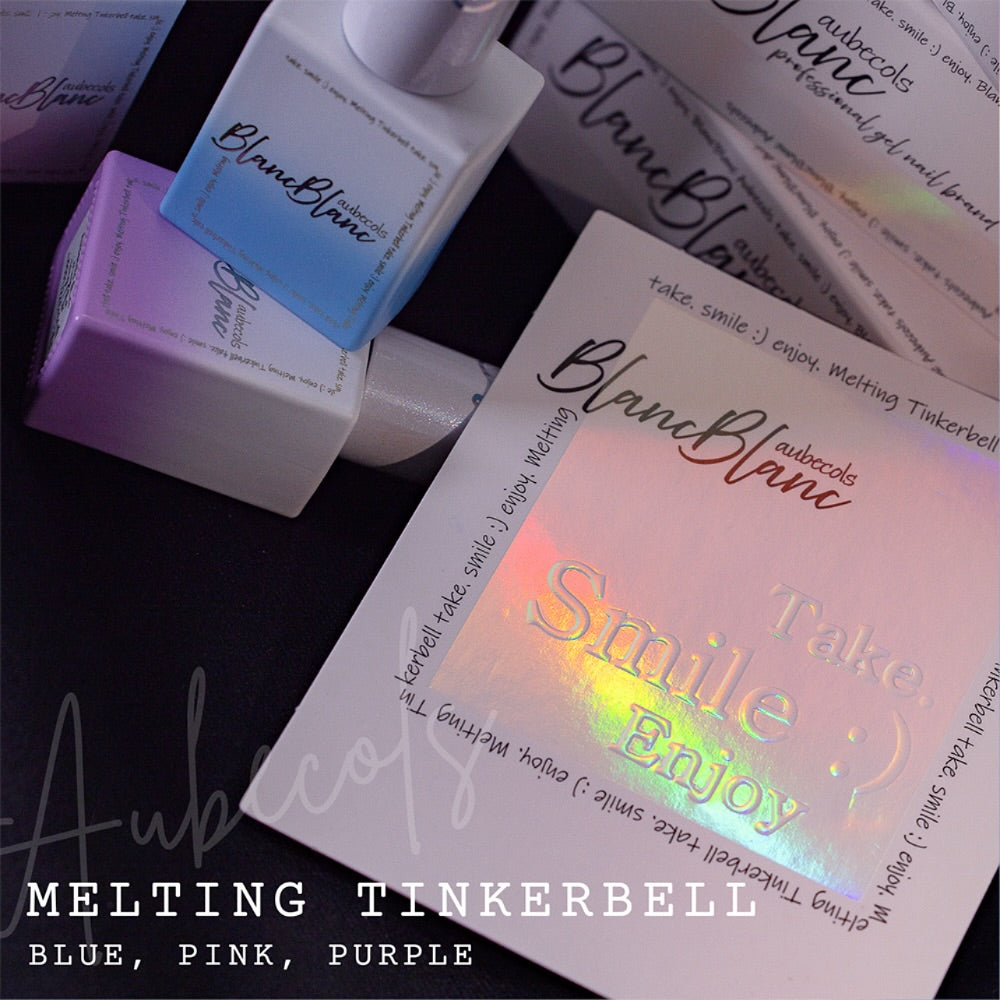 BLANC BLANC Aubecols - Melting Tinkerbell hologram magnetic 3pc set + 4 FREE GIFTS