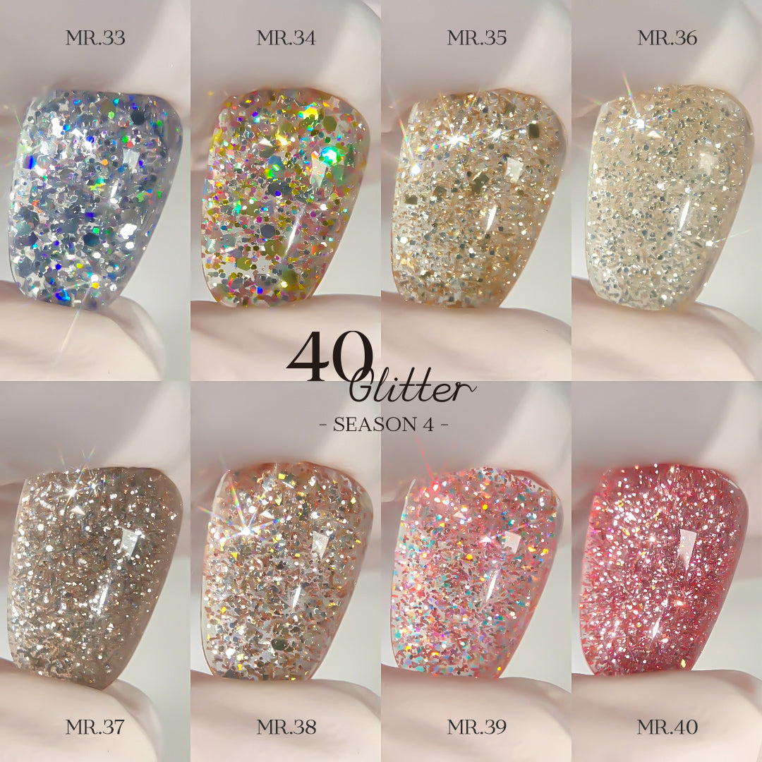 (PREORDER) MAYOUR The collector Season 4 full set - 40 glitter gels + display rack