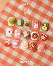 BEVLAH Bakery Aube 8pc collection - 3d texture embo gel