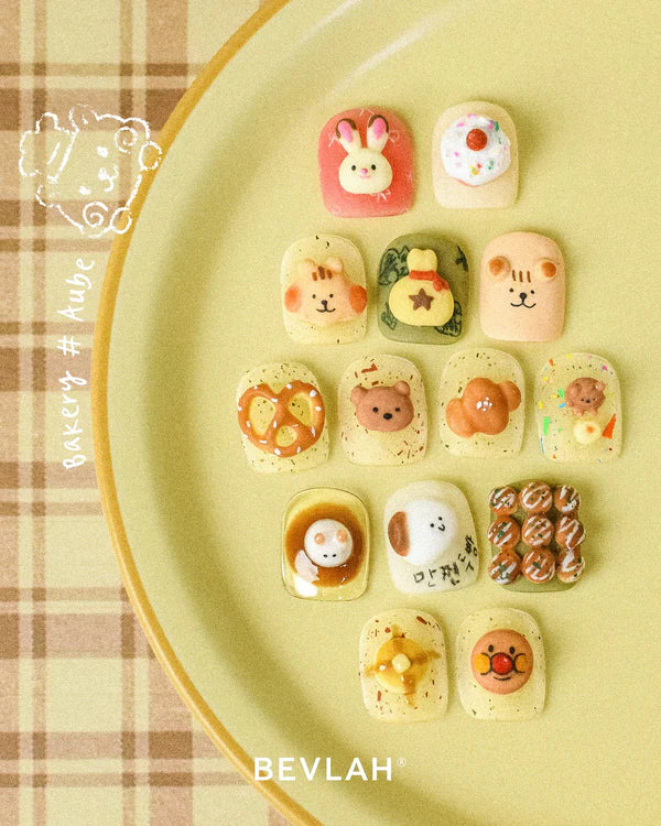 BEVLAH Bakery Aube 8pc collection - 3d texture embo gel