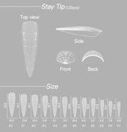 LIUHWA Stay dual form tips - stiletto