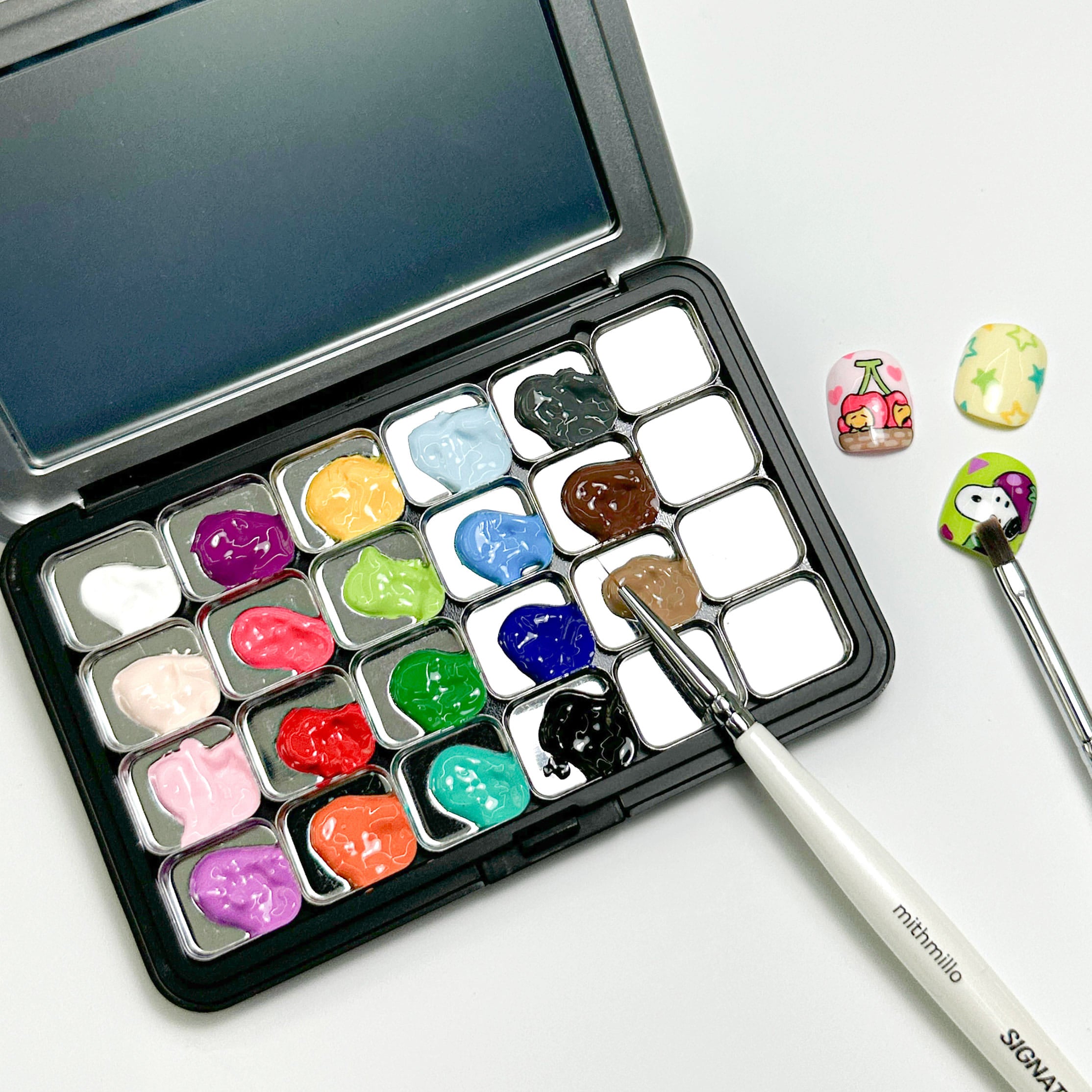 MITHMILLO Artfit 20pc collection - Non wipe painting gel + FREE GIFT