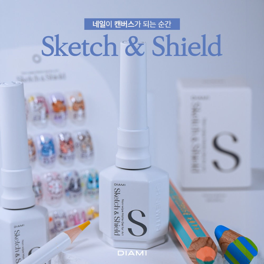 DIAMI Sketch & shield - Non wipe matte top for art