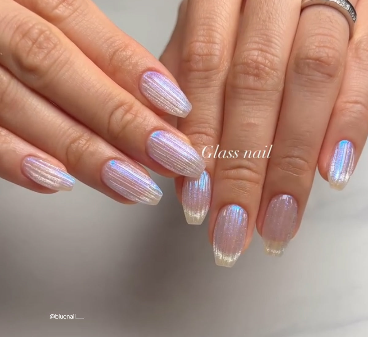 BONNIEBEE Petit satin chrome powder - Aloha blue