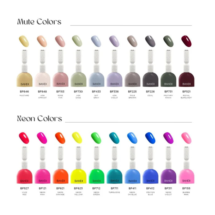 Bandi Color BANDI 120pc solid colour collection – Luna Beauty Store Australia