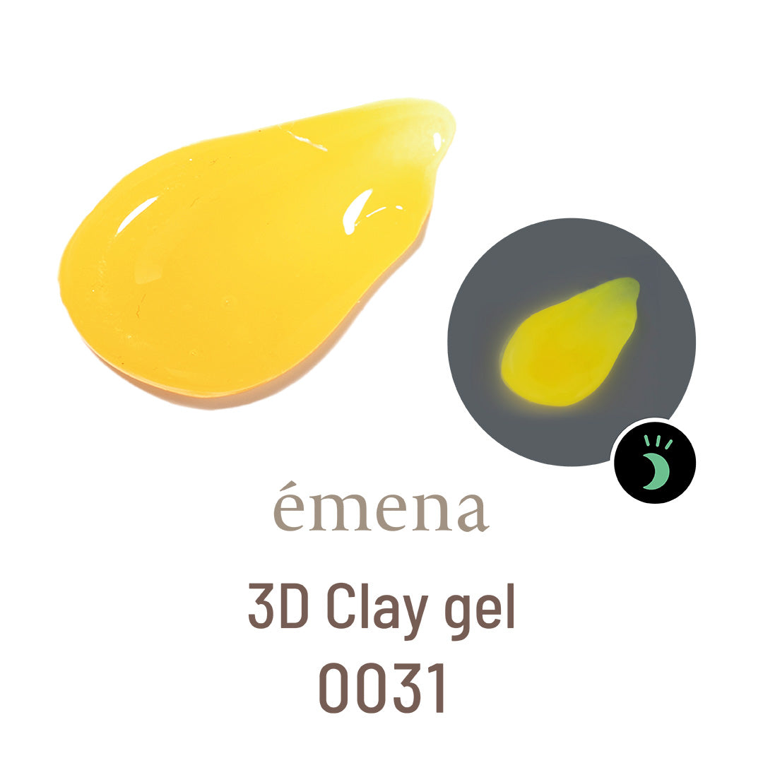 EMENA 3D Clay gel Glow in the dark edition - 6 colours