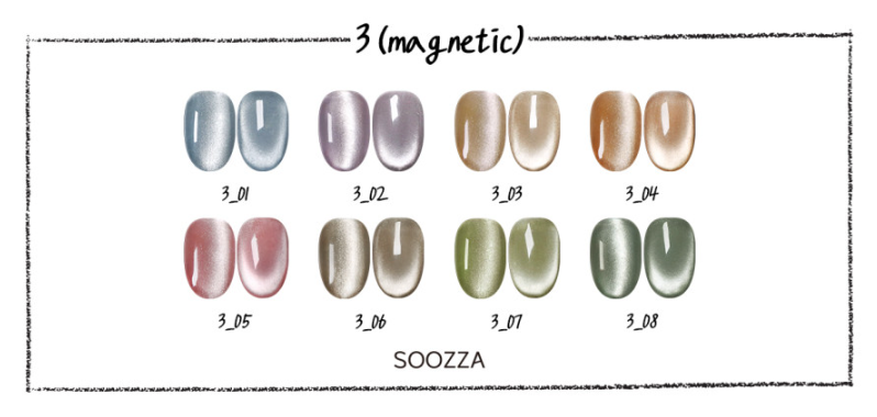 SOOZZA Milk Tea 3 Series - Magnetic Gel