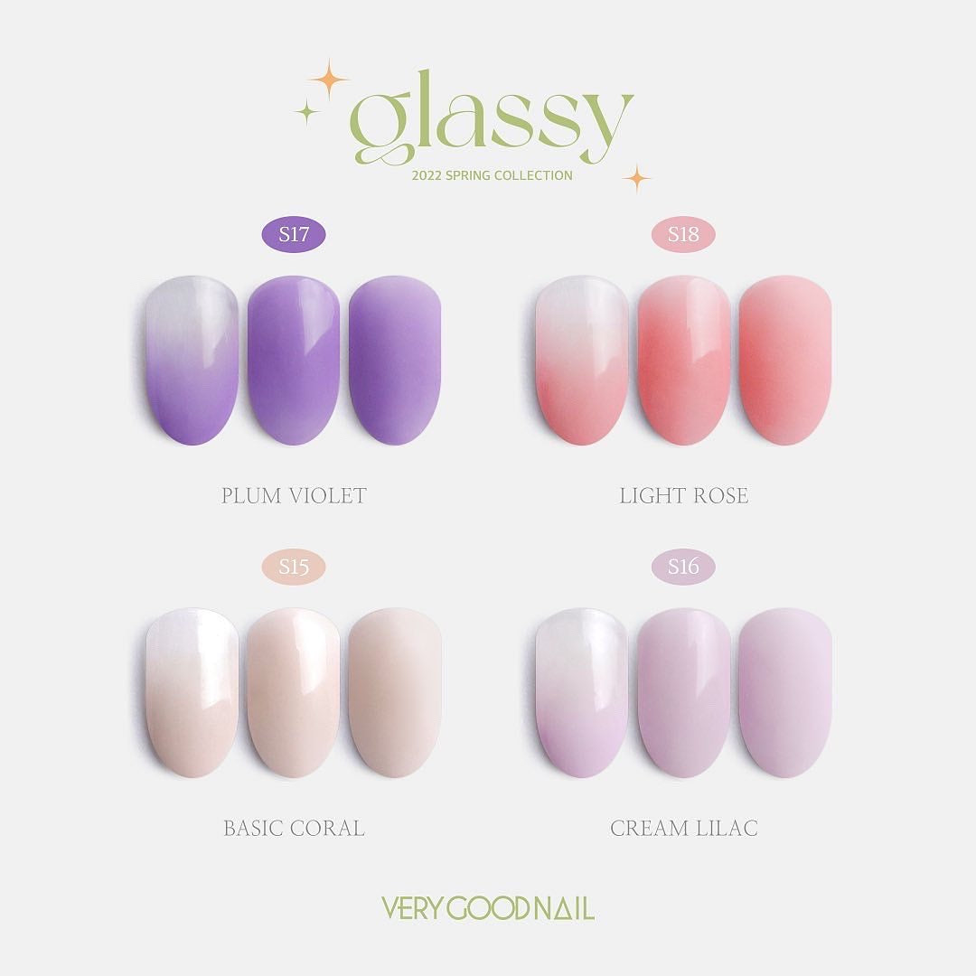 VERY GOOD NAIL Glassy 8pc collection
