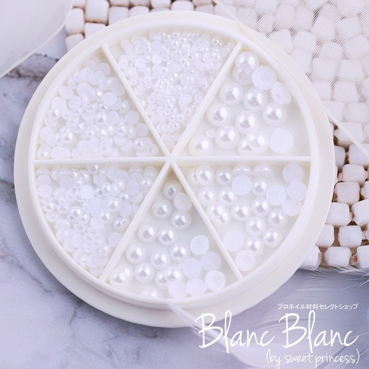 BLANC BLANC half pearl set (incl. 4 sizes)