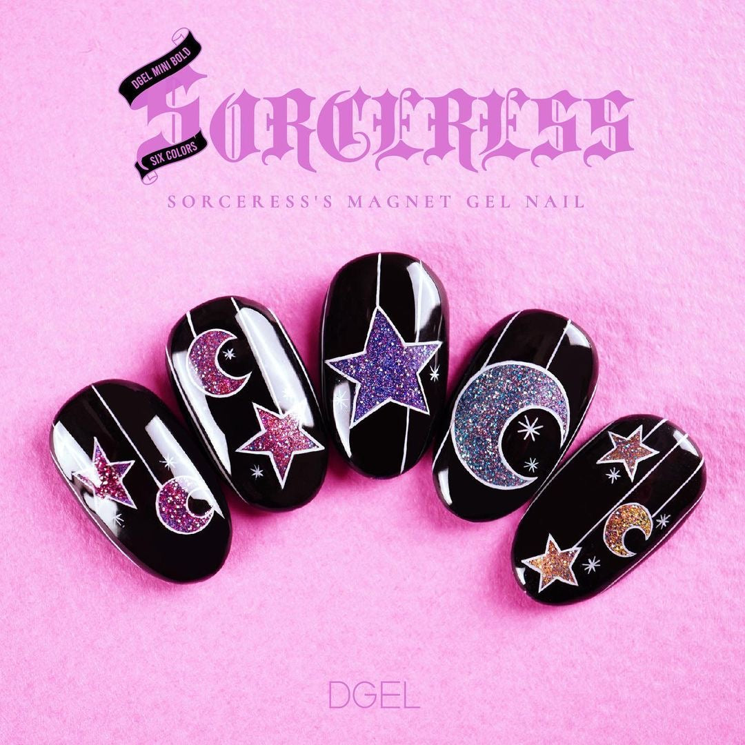 DGEL Sorceress 6pc Magnetic glitter gel collection