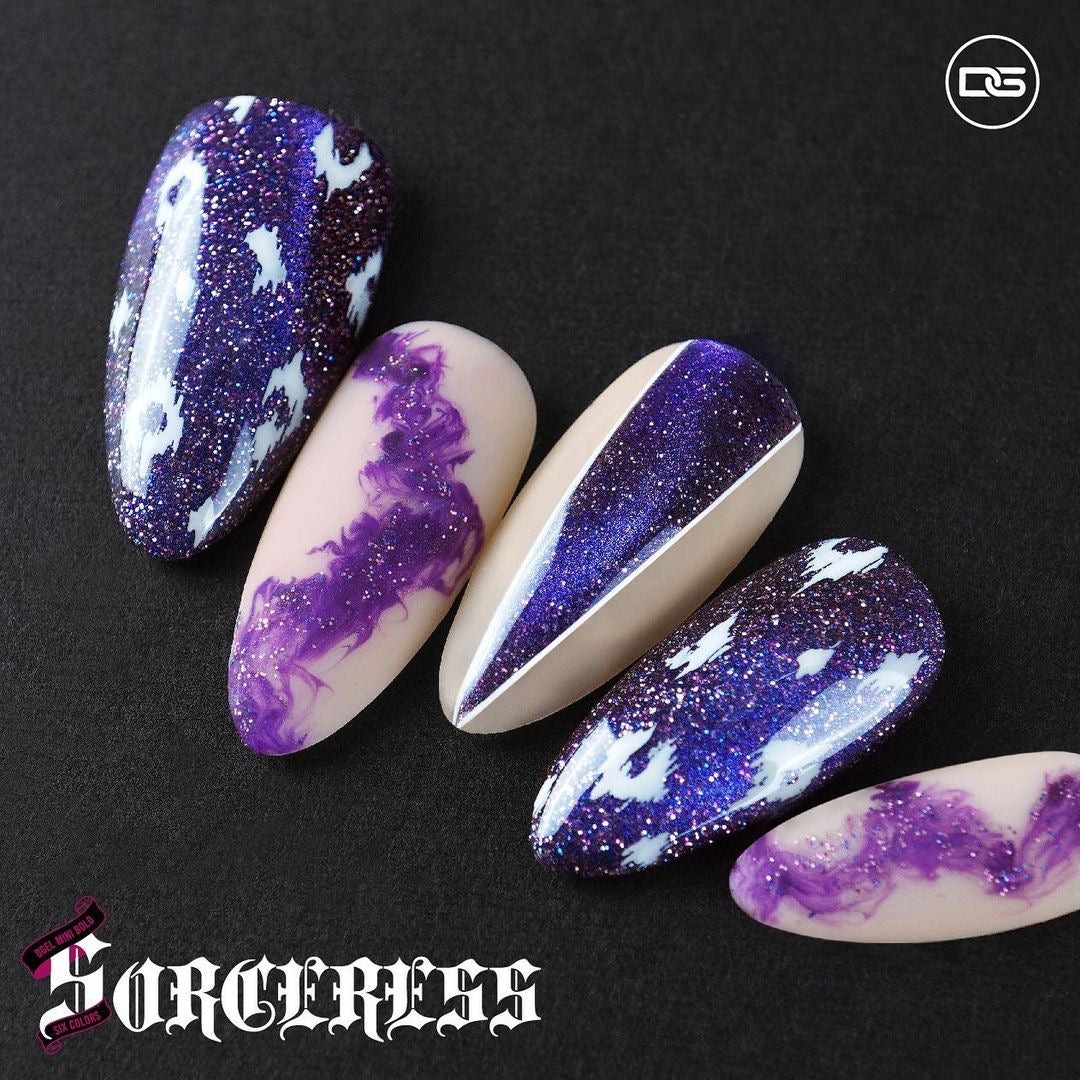 DGEL Sorceress 6pc Magnetic glitter gel collection