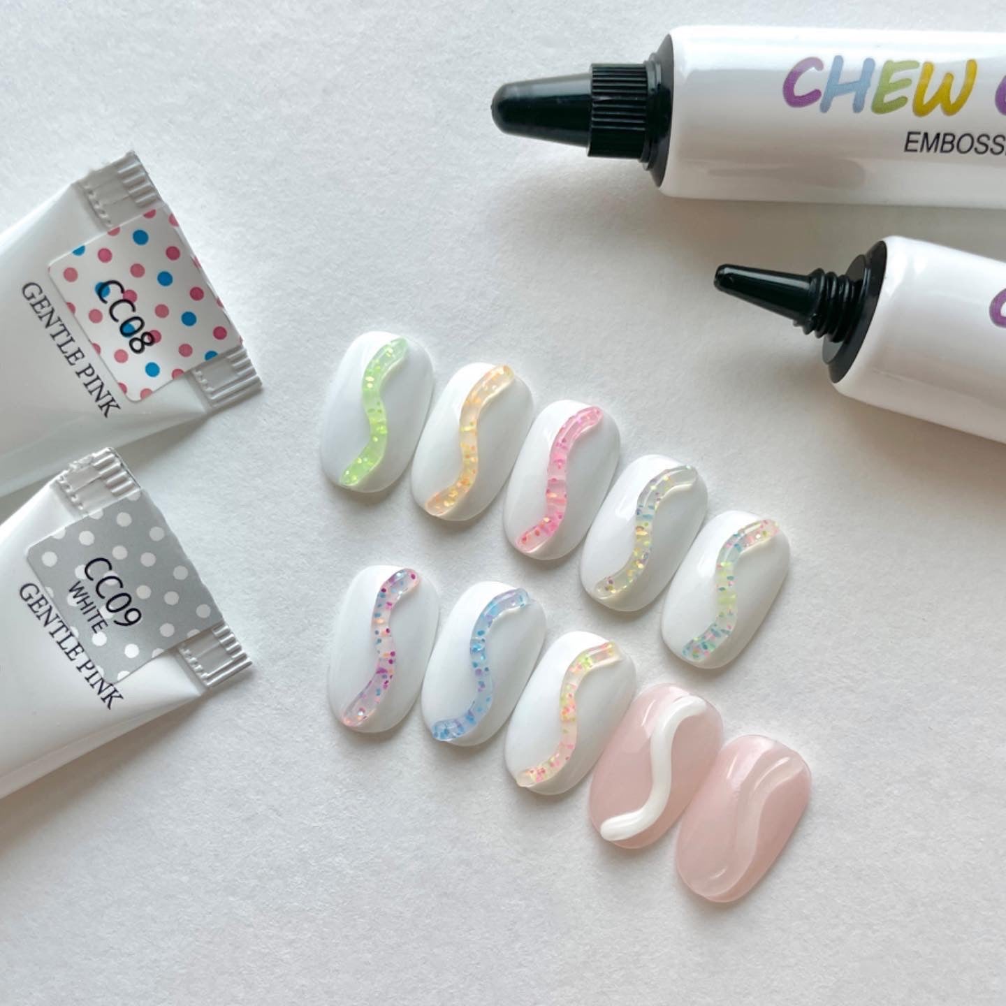 GENTLE PINK Chew Chew Pop - 3d squeezy gel collection