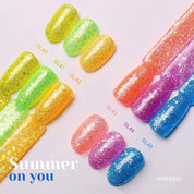 ESTEMIO Summer on you 6pc neon glitter collection