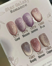ICE GEL Star galaxy Romance 7pc collection - magnetic glitter gel